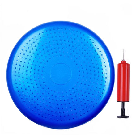 D33cm Thickened Explosion-Proof PVC Yoga Balance Cushion Fitness Feet Training Hand Pump Massage Pad Wholesale Stock