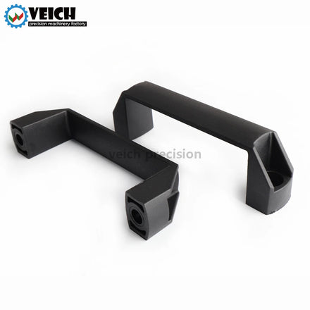 VEICHU VCN945 Black Fasteners Thickened Nylon Square Handle Bow Surface Mounted Industrial Equipment with Reinforced Design