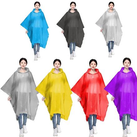 Wholesale Customize Logo Transparent Portable Biodegradable Raincoat Rain Cape Raincoat Waterproof Rain Poncho Raincoat