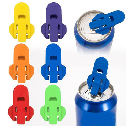 Colorful Premium Plastic Shields Tab Openers Soda Beer Beverage Can Protector Cover Manual Easy Can Opener