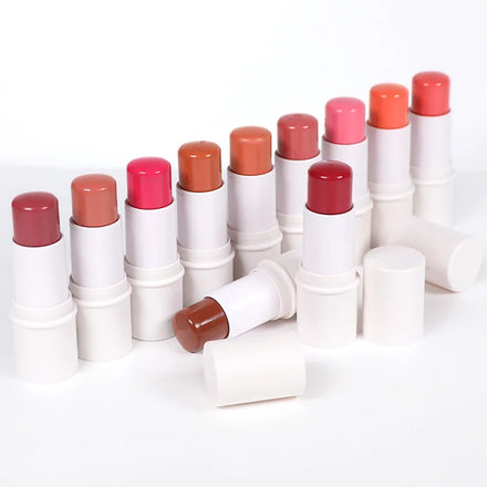 OEM Custom Your Own Label Vegan Multi Used Colorful Pigmented Long Lasting Make up Creamy Blush Stick