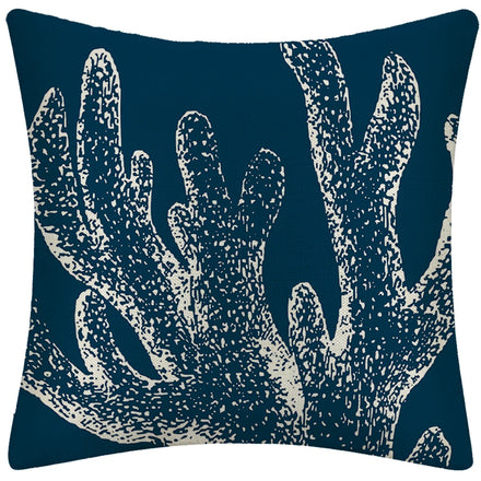 Beach Theme Marine Life Printed Linen Throw Pillow Case 45*45cm Cushion Cover for Home Sofa Couch Decoration