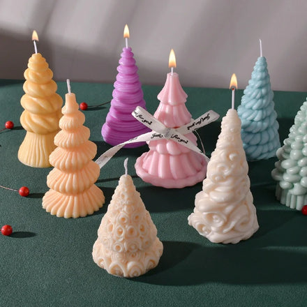 Christmas Tree Aromatherapy Candle Silicone Mold Party Decoration Gypsum Decoration Creative Christmas Grinding Tool