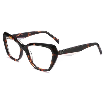 WXCX-XD8005 New Vintage Acetate Hinge Temple Optical Frames Eye Spectacle Eyewear Eyeglasses with Pins Insert Glasses