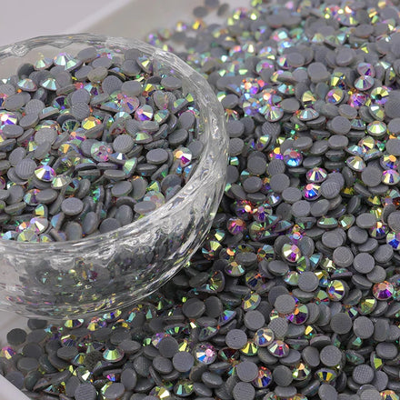 Hot Sale Crystal Hot-fix Flatback Rhinestones Bulk SS16 1440pcs Crystal AB Loose Hotfix Rhinestones for Dress