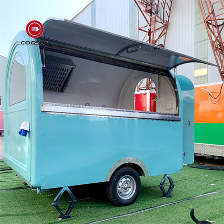 Mobile Trailers Kitchen Small Food Trailer for Sale for Hamburger Sushi Kebab Breakfast OEM Portable Food Carts