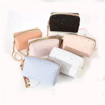 Factory Direct Supply Travel Tote Bags Canvas Sublimation Men Custom PU Black Neoprene Cosmetic Bag