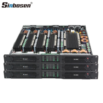 1u Power Amplifier D4-2000 Digital 4 Channel Amplifier Class d 2000 Watts