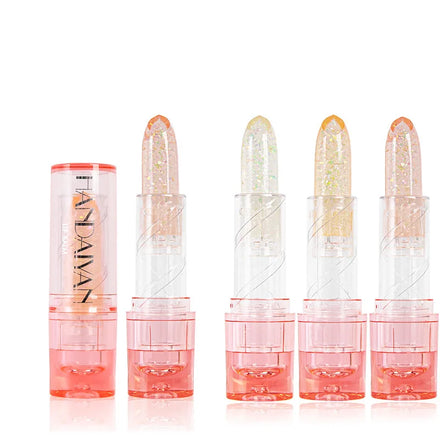Handaiyan 4-color New Color-changing Flash Film Warm Lipstick Moisturizing Jelly Lip Balm Lip Care
