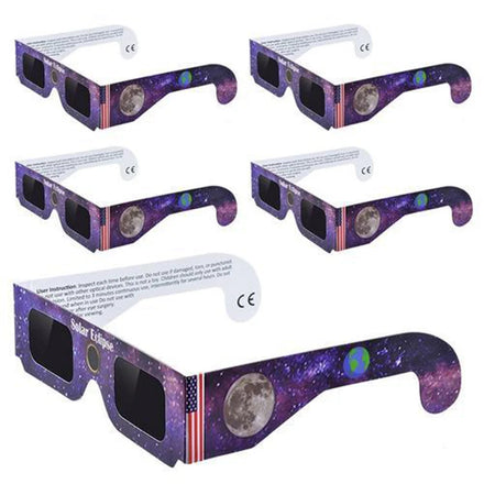2024 Wholesale OEM Design Eclipse Glasses 3D Customized Logo Paper Sunglasses for Solar