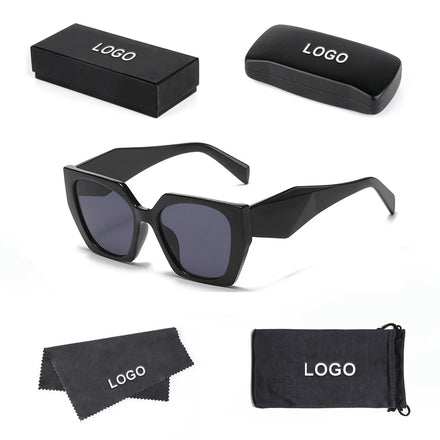 2024 New Fashion Cat-eye Wide Mirror Leg Sunglasses Female Sense Ins Foreign Trade Wholesale Sunglasses UV Protection for Women
