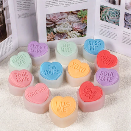 Love Aromatherapy Handmade Soap Silicone Mold DIY Expansion Stone Aromatherapy Candle Gypsum Grinding Tool Candle