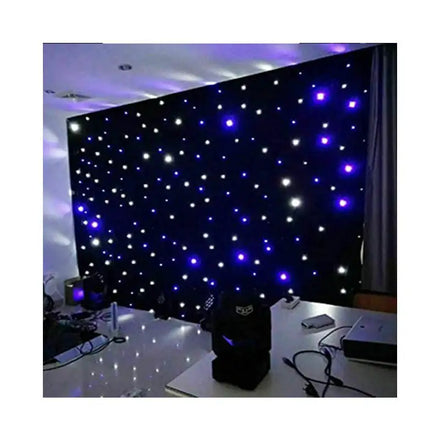 Backdrop Starlit LED Wedding Cloth Stage Lights LED Star Curtain for Church