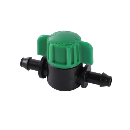 Mini 4/7mm Drip Irrigation Plastic Valve Manual Water Flow Control for Hose Pipe & Barbed Tap Manual Mini Water Valve
