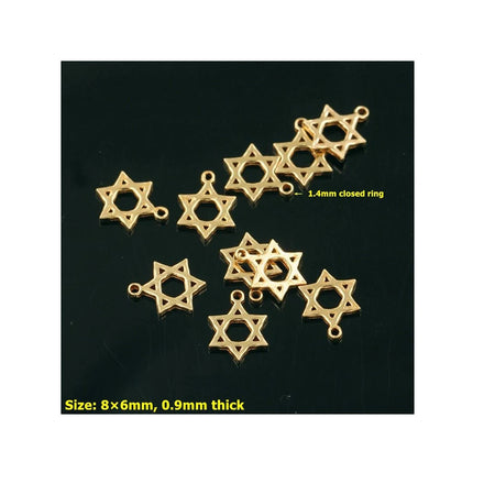 GP Hot Sale Fashion Magic Star Necklace Pendant for Women DIY Jewelry Making Gold Filled Small Charms