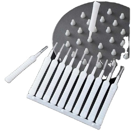 4pcsShower Hole CleaningCrevice Brush Bathroom Lotus Nozzle Shower Cleaning Brush Spout Hole Anti Clogging Mini Brush