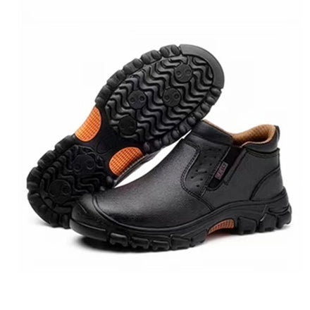 AMAWEI Men Safety Boots Safety Work Boots Steel Toe for Men 2109