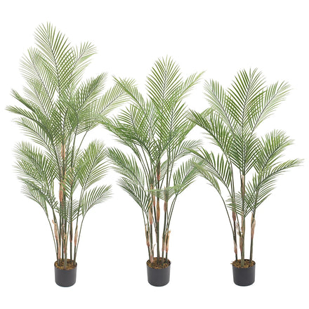 Wholesale Online Sale UV Resistant Indoor and Outdoor Plastic Areca Palm Tree Decorations Artificial Plants