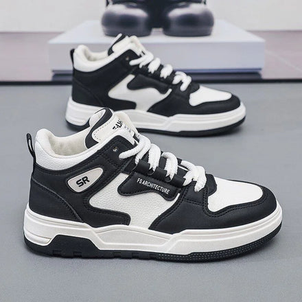 2024 High Top Men's Shoes Trendy Wear-resistant Work Board Shoes Versatile Breathable Casual Shoes for Men