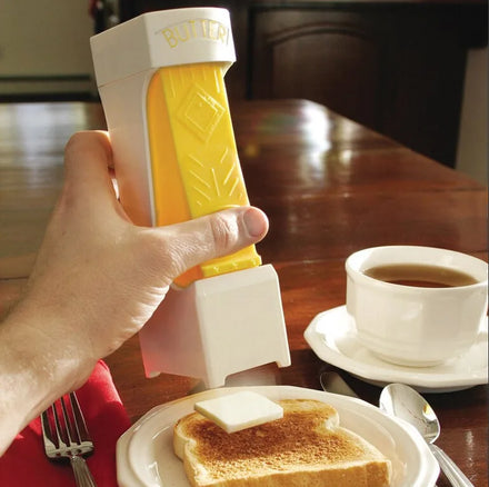 Household Kitchen Tool Simple One Click Stick Butter Cheese Cutter Butter Dispenser to Store for Making Bread Cakes Cookies