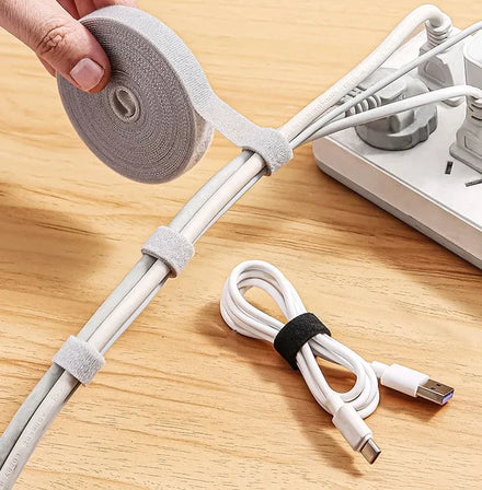 Data Cable Organizer Magic Loop Tape Cable Manager Fastening Strap Headphone Computer Wire Tie Cable Fixer
