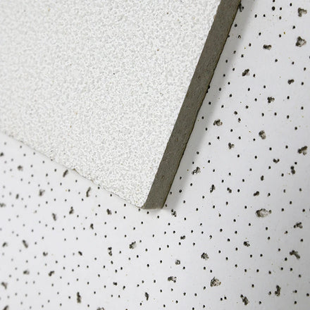 Kente Modern Square Fireproof Moisture-proof Acoustic Perforated Mineral Wool Ceiling Board for Hotel Use 595x595x12mm 1 Year