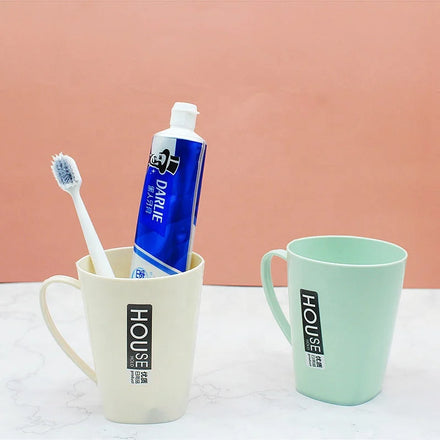 Mouthwash Cup Household Nordic Toothbrush Wash Cup Couple with Handle Brushing Teeth tank Set Water Cup