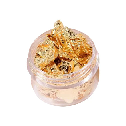 Best Price Three Colours/set Gold-Plated Silver Rose Gold Nail Art Home Decoration Metal Flakes Plaque Set with Offset Printing