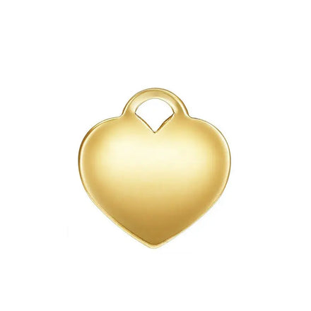 GP Hot Sale Permanent Big Heart Charms Pendant for DIY Permanent Jewelry Making 14K Gold Filled Love Heart Pendants