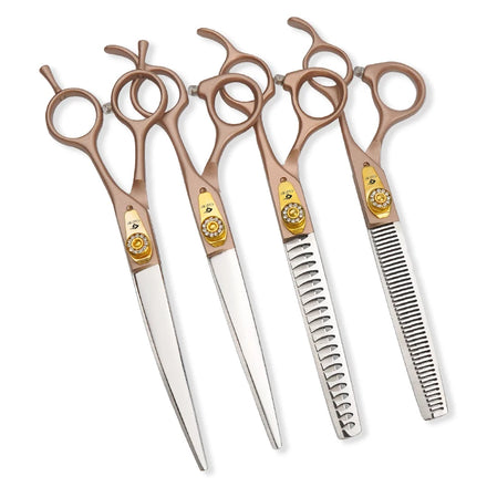 G GUTCHEStainless Steel Pet Scissors Dog Grooming Scissors Dog and Cat Grooming Shears Set
