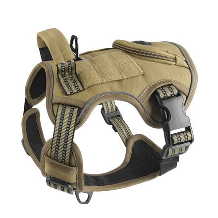 Durable Pet Tactical Vest Dog Coat Heavy Duty Outdoor Pet Training Chest Dog Harness and Leashes