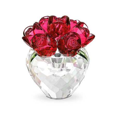 Crystal Flower Gifts for Mom Wife Girlfriend Glass Flower Ornaments for Home Office Tabletop Paperweight