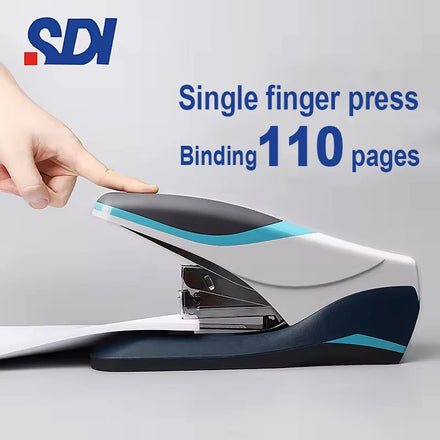 SDI High-Efficiency Flat Needle Stapler Heavy Thickened Stapler for 110 Pages One-Finger Pressing Order 1248B