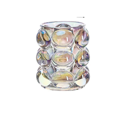 Luxury 200ml Glass Round Ball Cup Creative Modern Design Pen Holder for Makeup Candlestick Candle Storage Drinkware Great Gifts