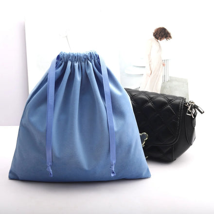 Wholesale Velvet Drawstring Bag for Hair Dryer Shoe Luxury Underwear Coat Storage Dust Flannel Pouch
