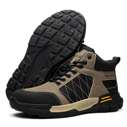 AMAWEI Safety Shoes Sneakers Steel Toe Lightweight Safety Shoes for Men New 7917