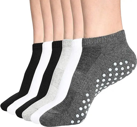 Custom Logo Men's Women's Organic Cotton Thin Pilates Yoga Sports Socks Ankle Crew Silicone Anti-Slip Breathable Grip Soccer