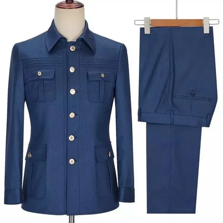 XS-5XL Business Casual Suit Groom and Groomsman Wedding Banquet Suit Dress 2-piece Suit Jacket and Pants Set New Fashion