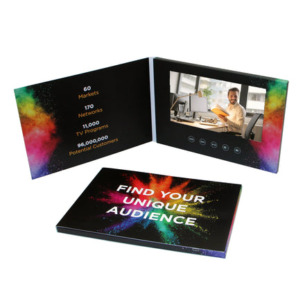 New Hair Products Advertising Promotion 7 Inch Lcd Card User Guide with Paper Gift case Cards Video Brochure