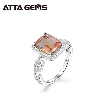 Synthetic Diaspore Zultanite Gemstone Ring for Women Solid 925 Sterling Silver Jewelry Ring for Wedding Fine Jewelry