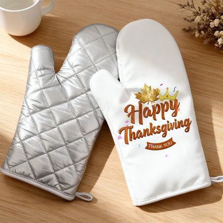 Topjlh Sublimation Blank Oven Mitt Heat Resistant Quilted Baking Glove for Microwave Oven Custom Printed Wholesale
