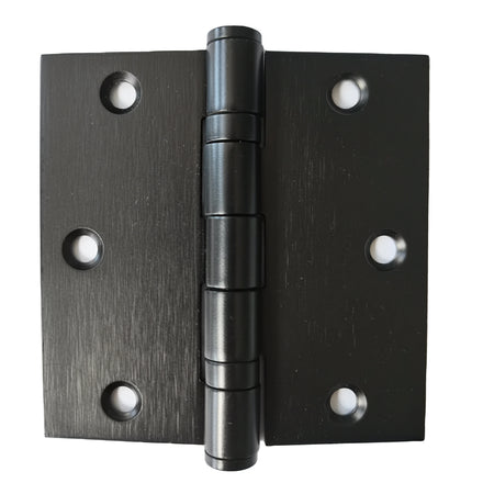 4'' 3'' 3.5'' Radius Black Satin Stainless Steel Ball Bearing American Style Door Hinge