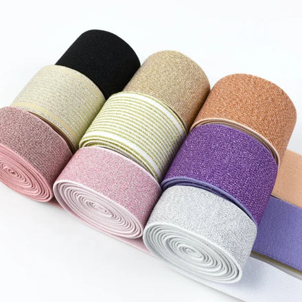 Deepeel KY1000 2.5/3/4/5cm Garment Sewing Accessories Nylon Colored Classic Elastic Band Fashion Comfortable Elastic Band
