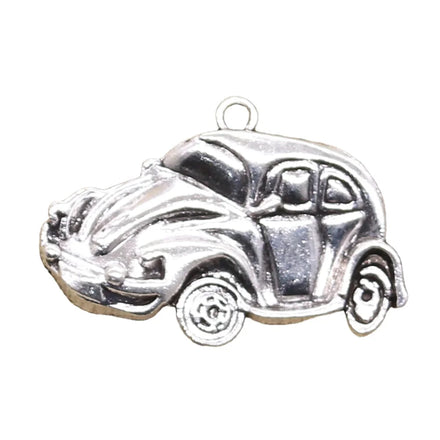 Charms Car Bug Beetle Herbie 39x26mm Handmade Making FitVintage Tibetan Silver Color PendantsDIY for Bracelet Necklace