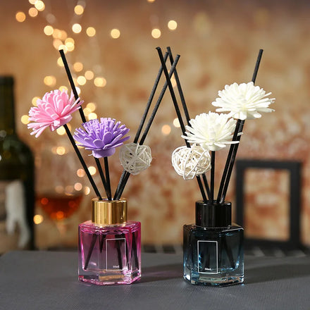 Wholesale Hotel Home Air Freshener Home Decor Perfume Reed Diffuser Perfume Fragrance Oil Stick Glass Reed Diffuser