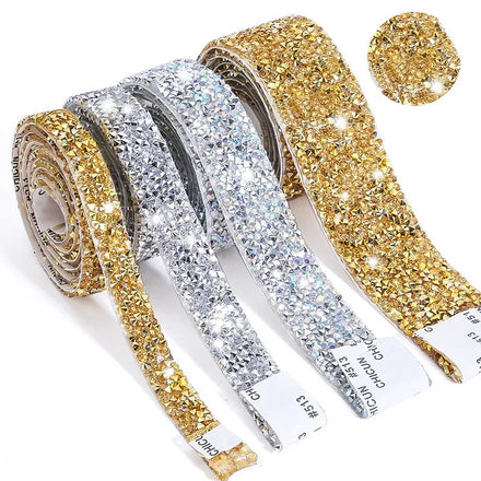 Wholesale Handmade DIY Resin Nail Rhinestones Self-Adhesive Jewelry Electroplated Drill Bar Resin Rhinestone Jewelry Materials