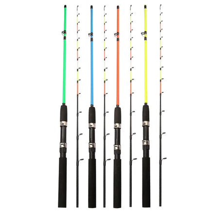 High Quality 1.2m 1.35m 1.5m 1.65m 1.8m Lure Fishing Pole Sea Throwing Pole Glass Fiber Solid Splice Rod Anchor Rod