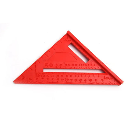 Professional Cast Aluminum Multifunctional Set-Square Triangular Ruler Speed Rafter Square for Carpentry & Construction Use