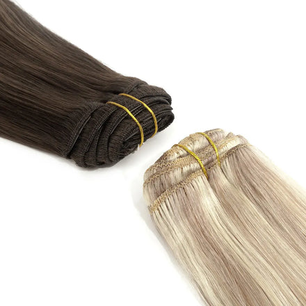 Remy Clip in Hair Extension Double Drawn Clip in Hair Extensions 100% Human Hair Cuticle Aligned
