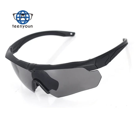 Teenyoun Outdoor Colorful Sports Bicycle Safety Glasses Anti-Scratch Shooting Tactical Goggles Road Cycling Eyewear Wholesale